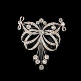 An extraordinary, highcarat Art Nouveau Diamond Brooch - image 1