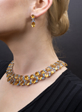 A spectacular Colour Gemstone Necklace with earrings 'Soleil et mer' - image 3