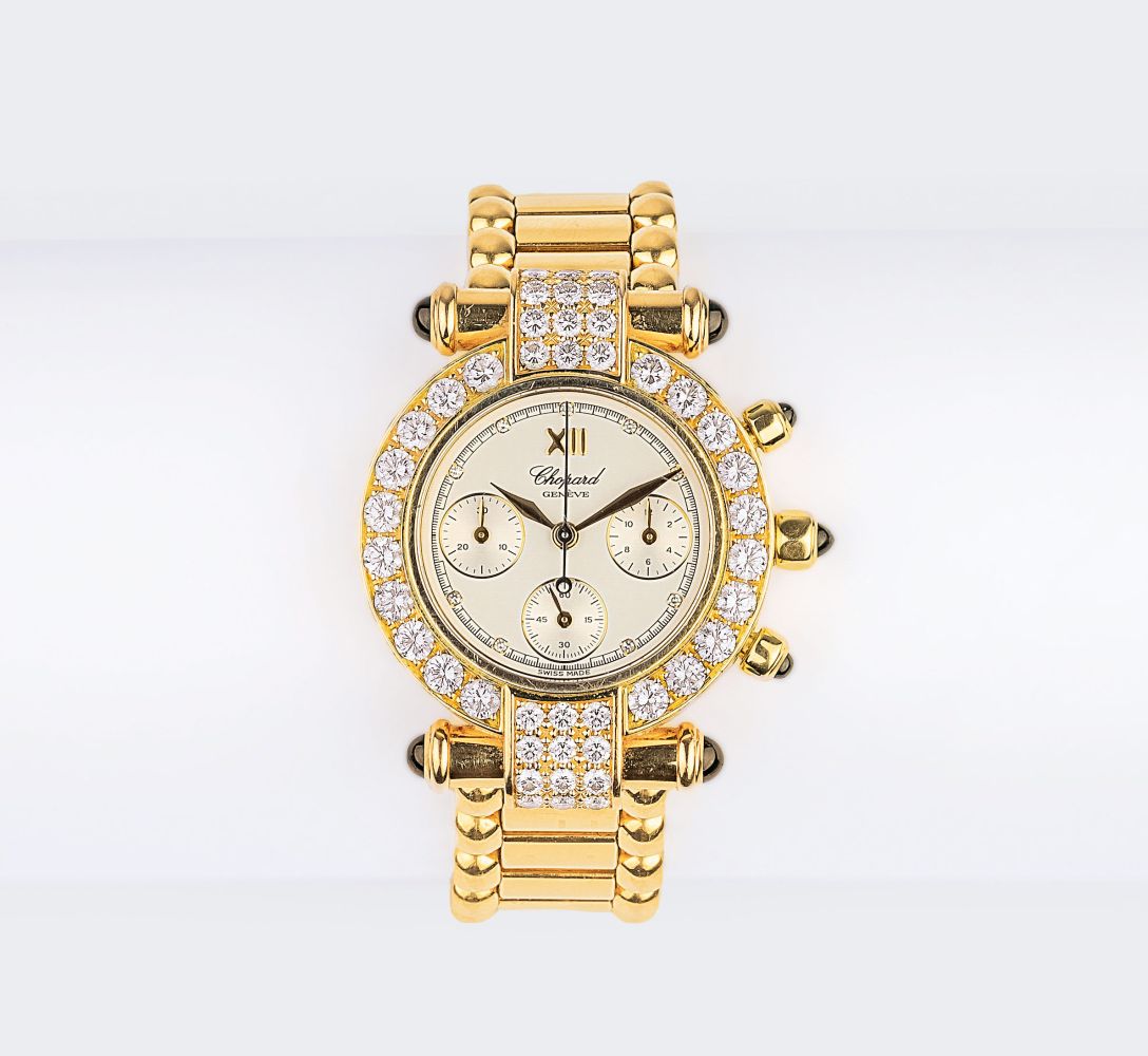 A Lady's Wristwatch Imperiale Chronograph with Diamonds