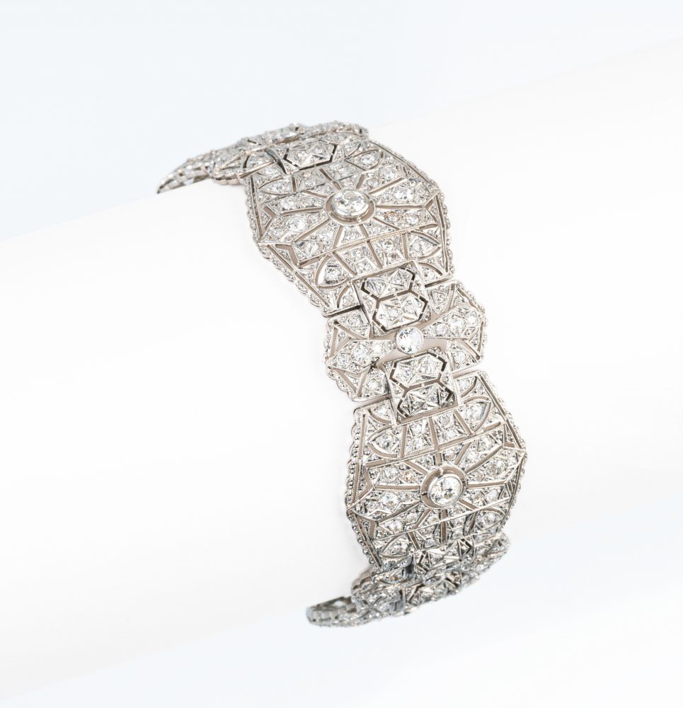 A splendid Art-déco Diamond Bracelet - image 2