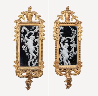 A Pair of Louis XVI mirror appliqués