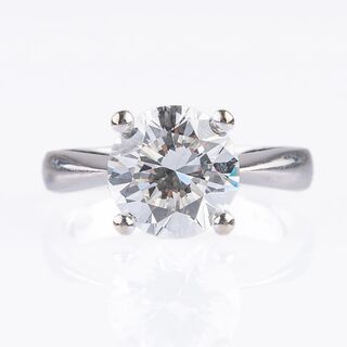 An excellent, fine-white Solitaire Diamond Ring