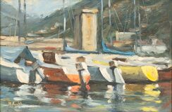 Sailboats in the Harbour - image 1