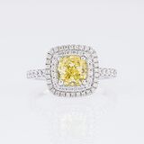 Fancy Diamant-Brillant-Ring - Bild 1