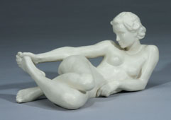 A figure of a female Nude in rest