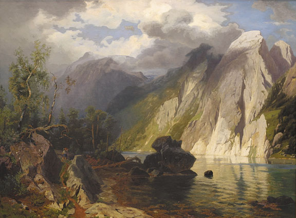 An extensive prospect of a Fjord in Norway