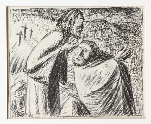 2 Lithographs from 'Bildermann', 1916