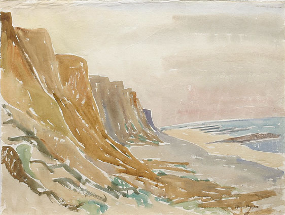 "A view on the 'Red Cliff' near Kampen/Sylt"