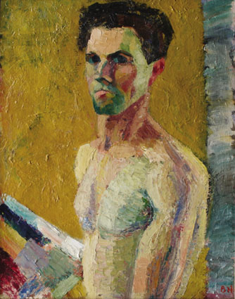 Portrait of the artist in his studio