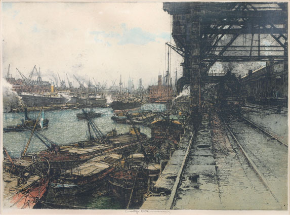 "The harbour of Bremen"