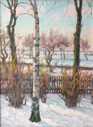 A wintry landscape near Lüneburg