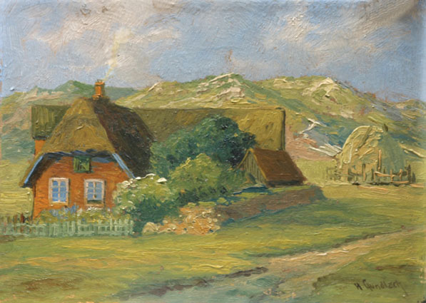 "A Frisian house in Westerland" (Sylt)