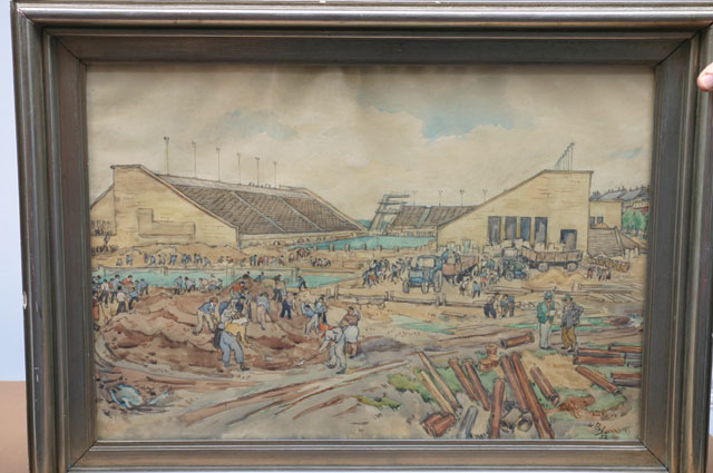 Walter Buhe - "The construction of a swimming-stadium" "The construction of a swimming-stadium"