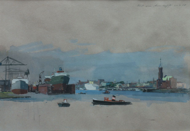 The harbour of Hamburg