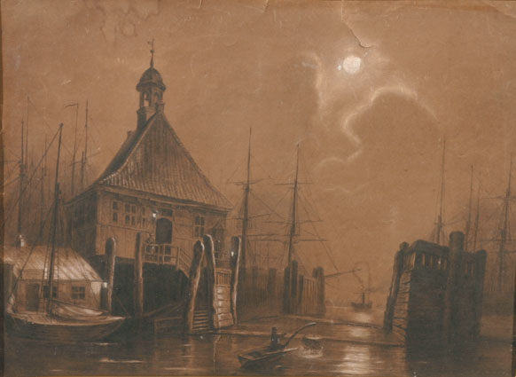 "The old Custom-House in the harbour of Hamburg"
