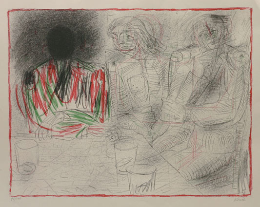 Karl Kluth - "A stranger sitting at the table" "A stranger sitting at the table"