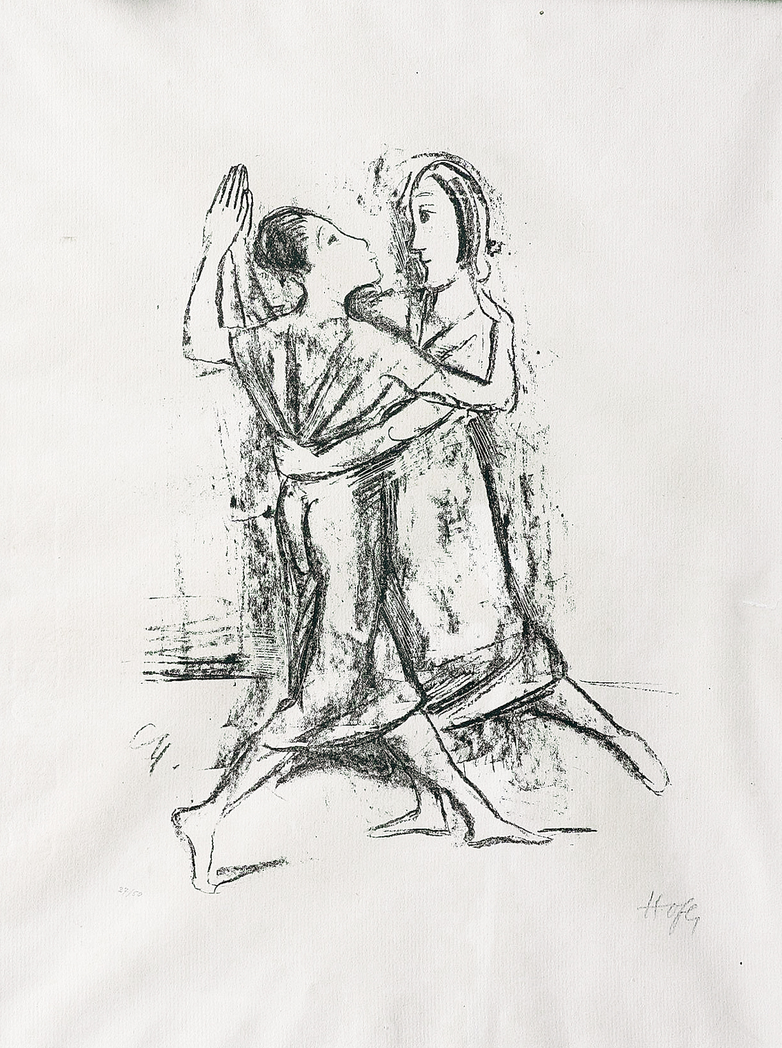 "Two dancing women"