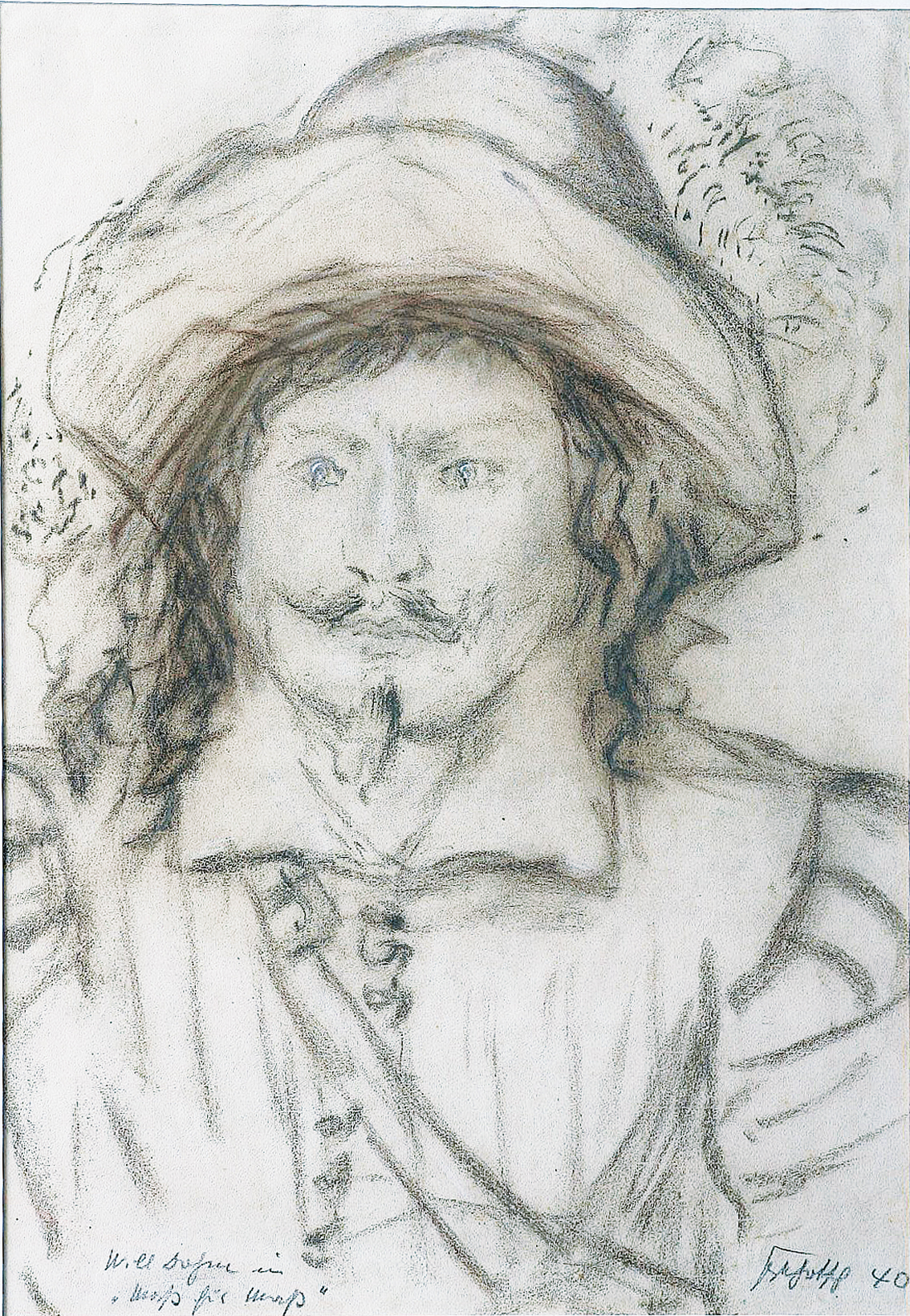 Friedrich Karl Gotsch - "The actor Will Dohm in 'Measure for Measure" "The actor Will Dohm in 'Measure for Measure"