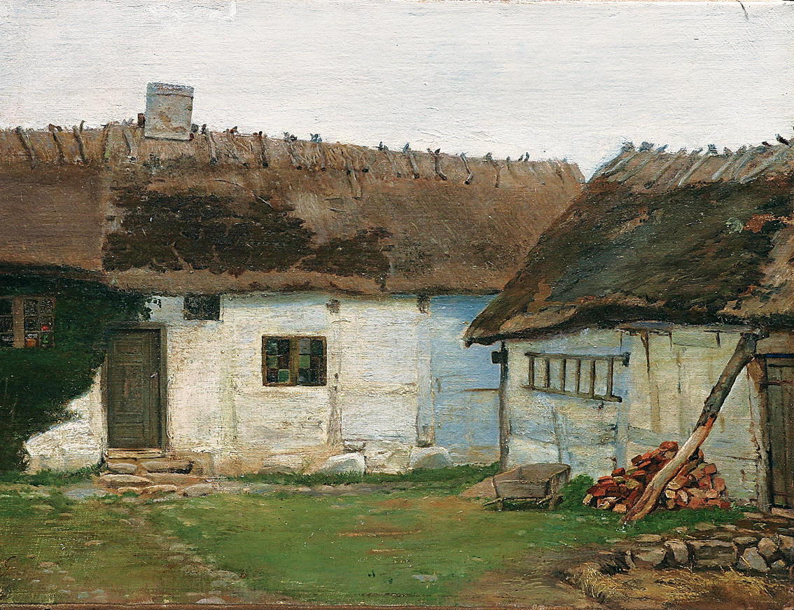 Johann Jacob Gensler, zugeschr. - "A peasant cottage" "A peasant cottage"