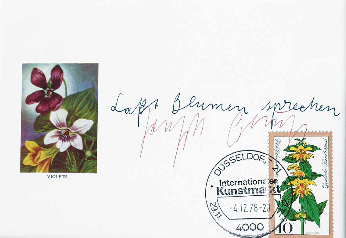 Joseph Beuys - "Let the flowers talk" "Let the flowers talk"