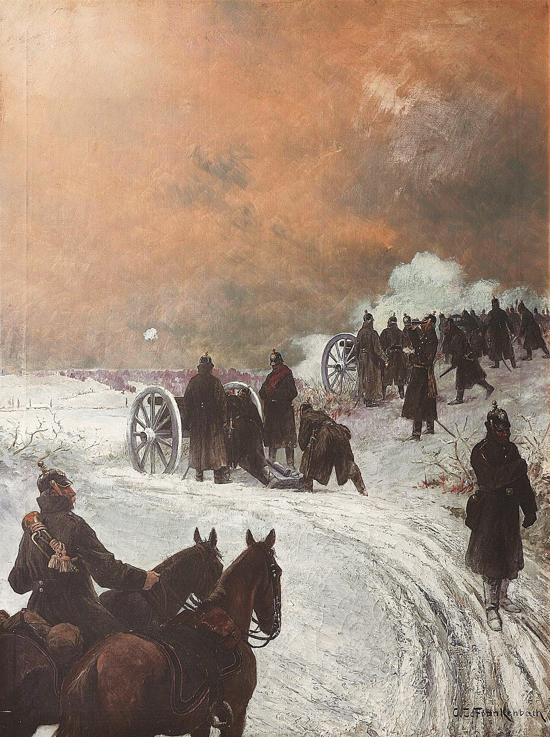 "Deutsch-Französischer Krieg 1870/71"   -   Folge von 4 Gemälden - Bild 3