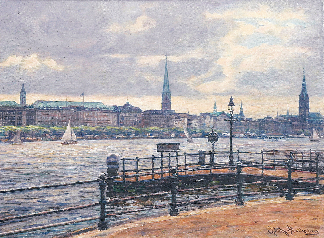 "Hamburg: a view on the Binnenalster"