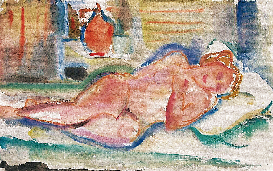 "A female nude"