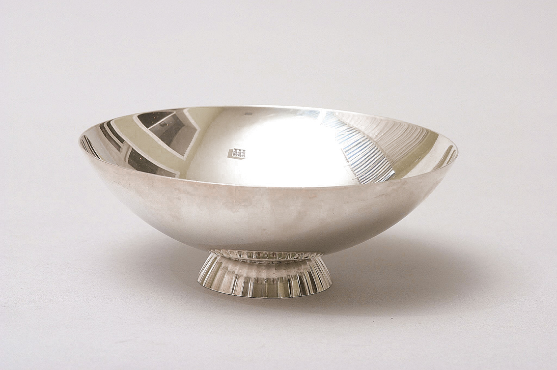 A small silver bowl by Sigward Bernadotte