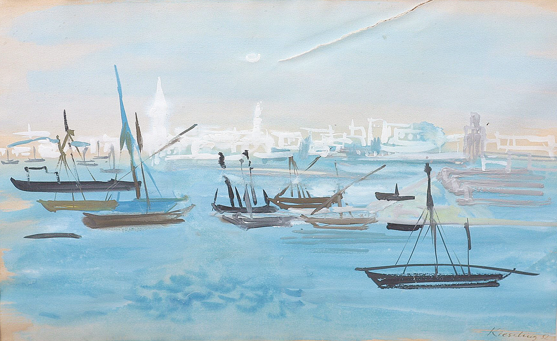 A view on an oriental harbour