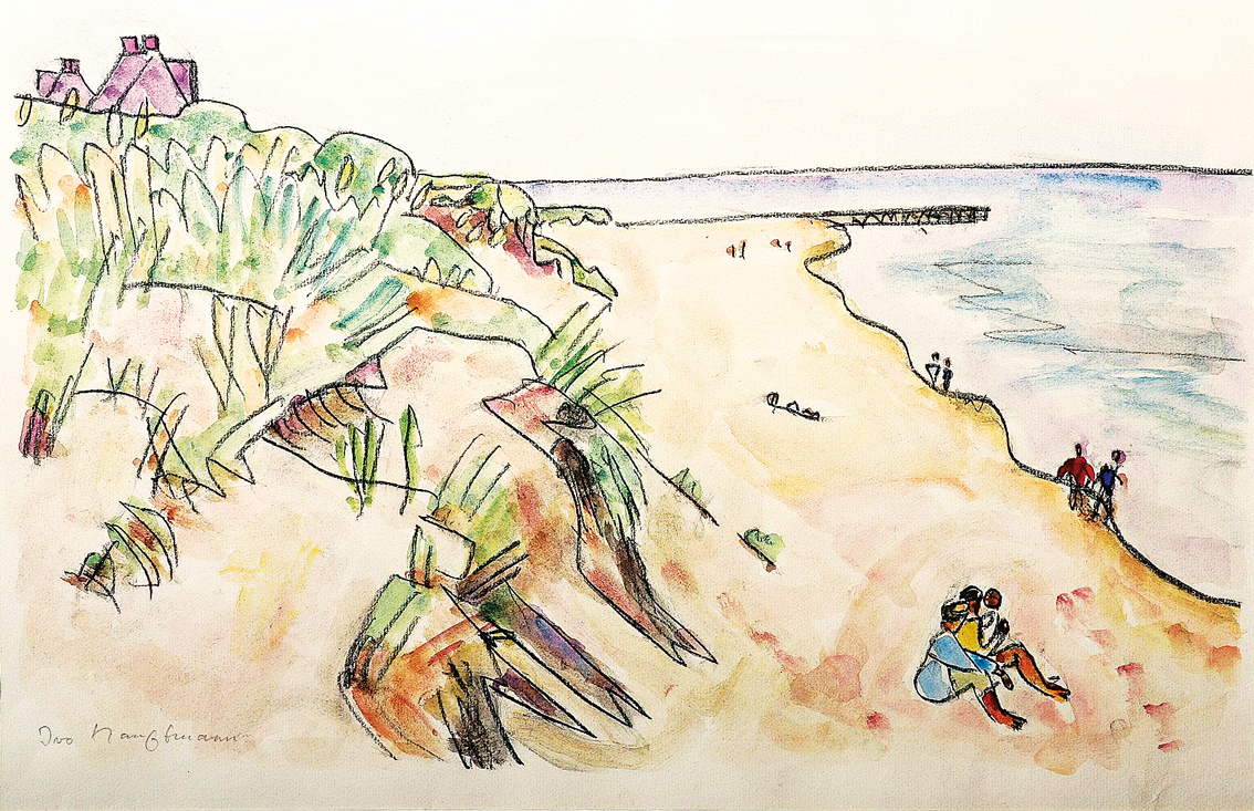 "Sylt: figures in the dunes near List"