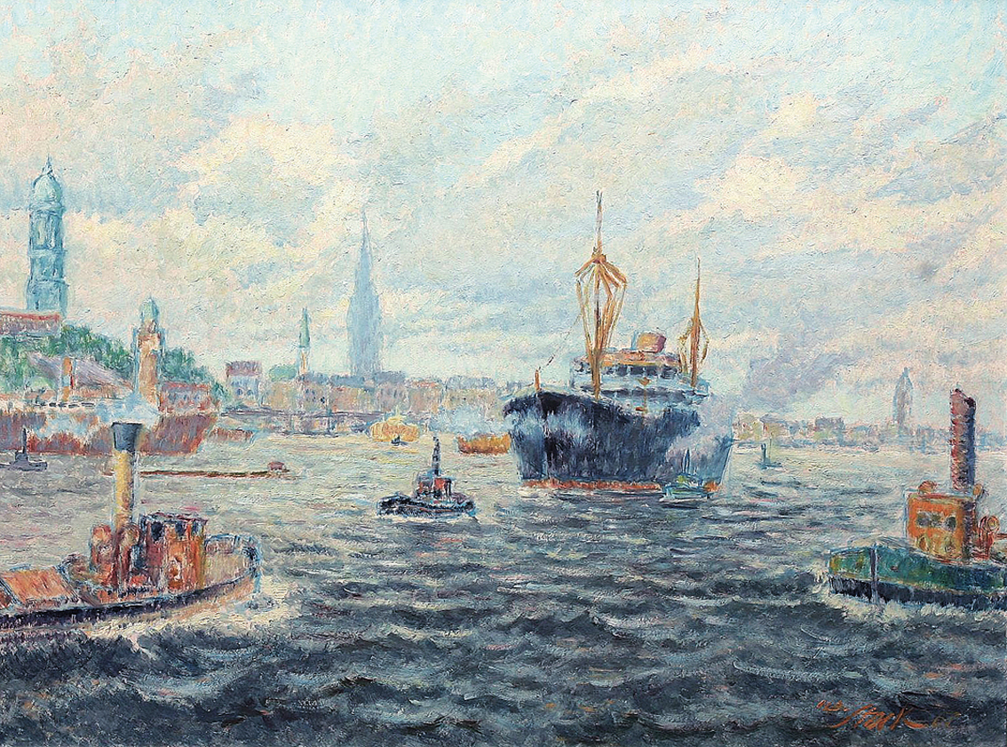 The harbour of Hamburg