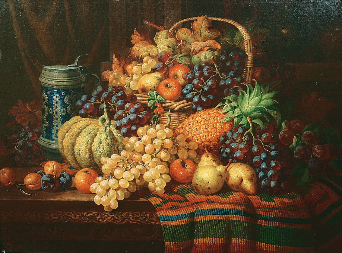 A panoramic fruit stillife