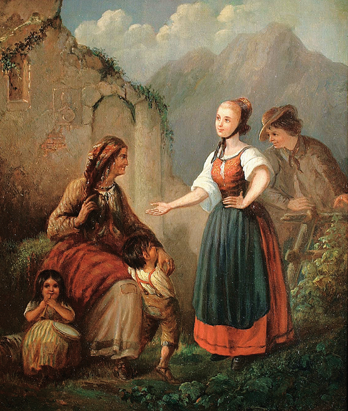 "A visit at the Cassandra or fortune teller in the mountains"