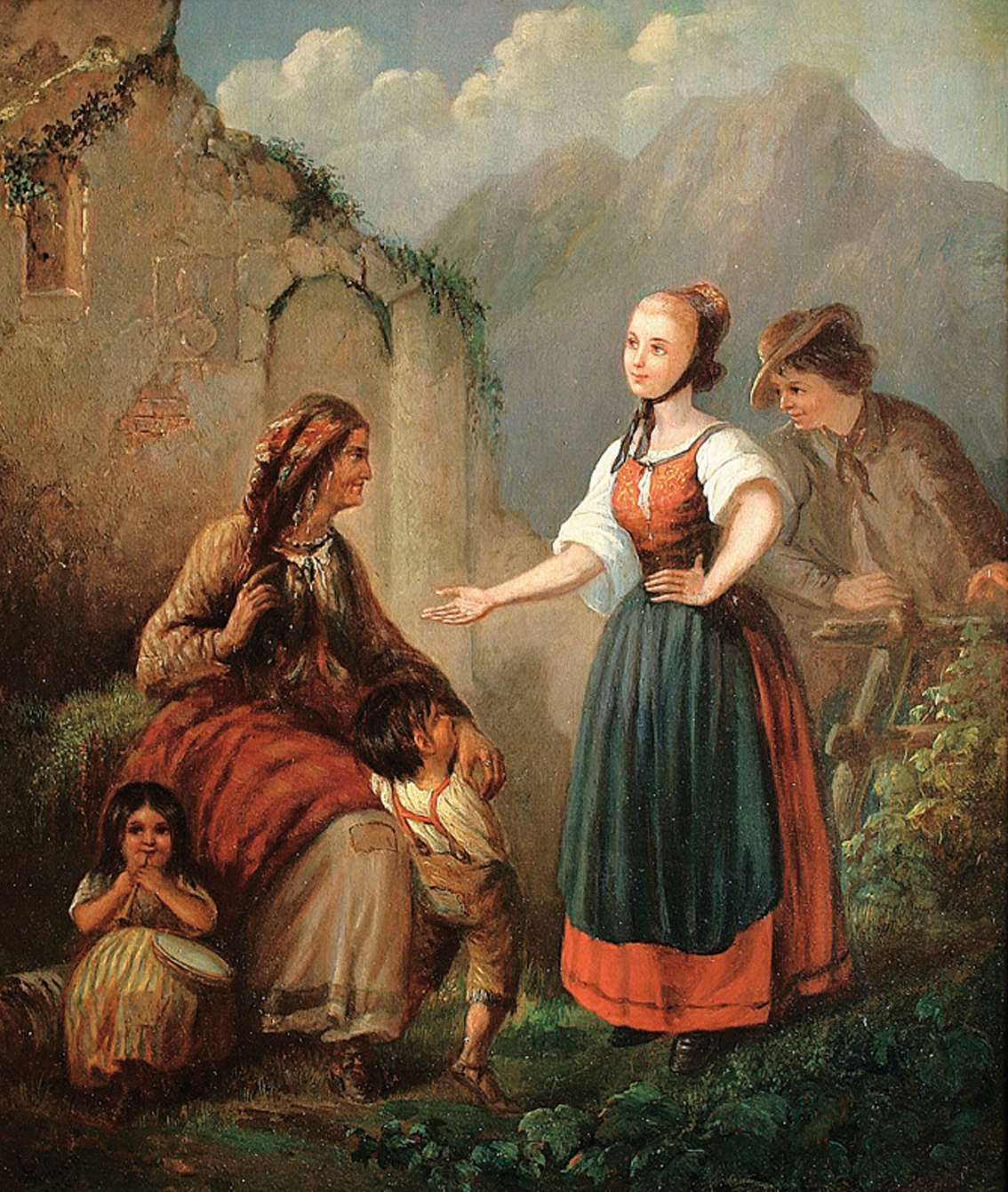 Joseph Jonas - "A visit at the Cassandra or fortune teller in the mountains" "A visit at the Cassandra or fortune teller in the mountains"