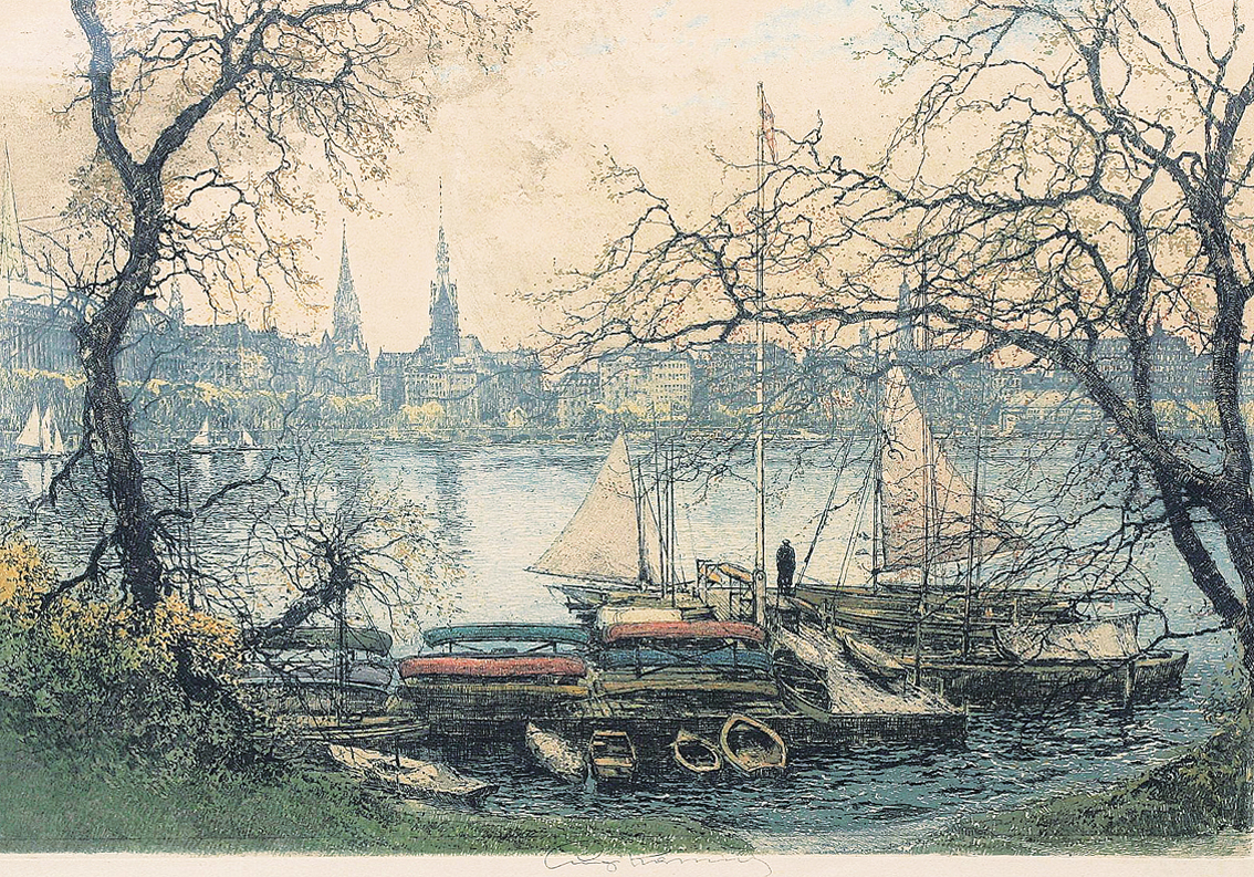 "Hamburg: Blick auf die Binnenalster"