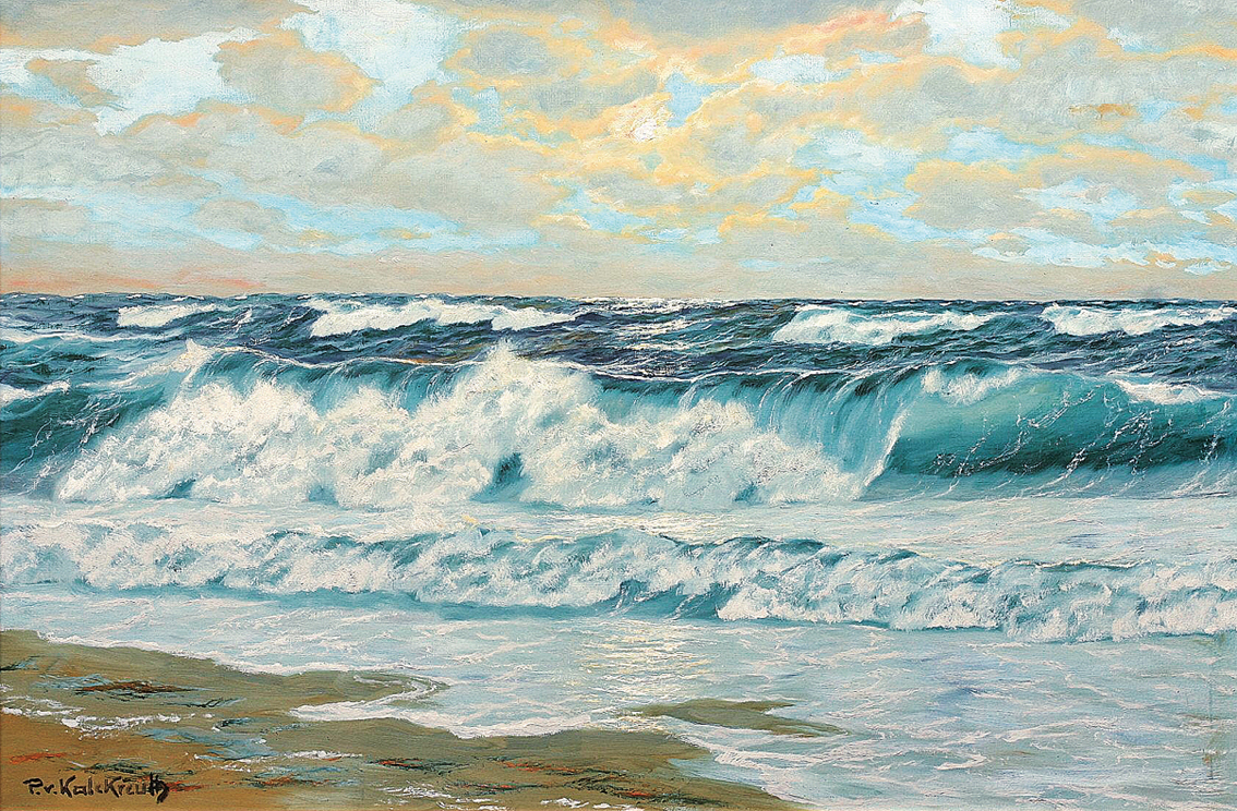 "A view on the foaming surf"