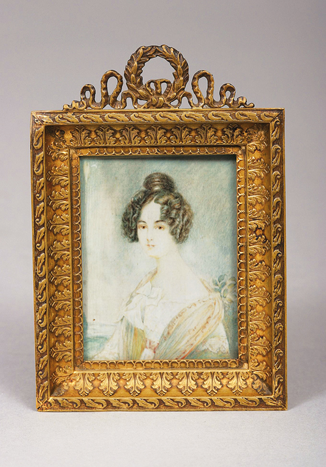 An early Biedermeier miniature portrait 'Marie Smolk von Smolenitz'