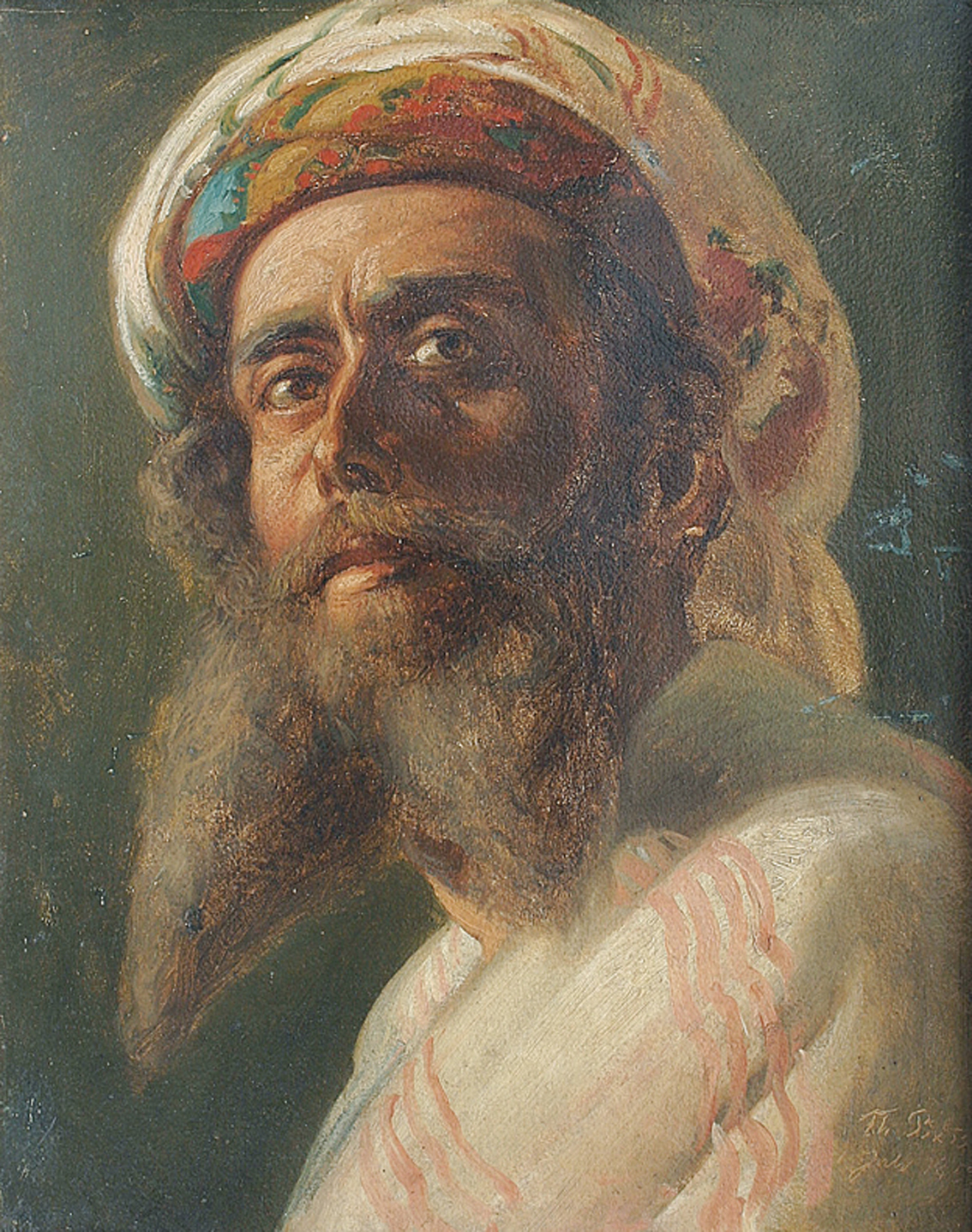 "Portrait of a man from the Middle East"