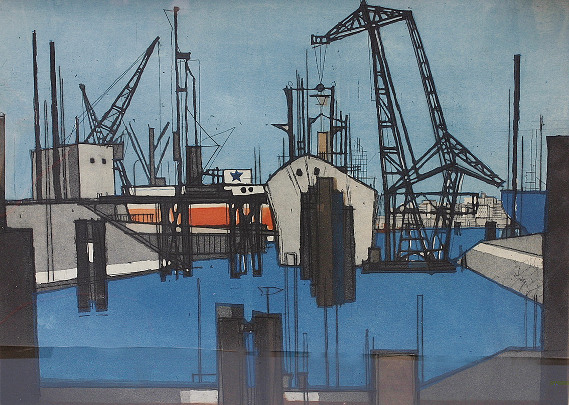 "The harbour of Hamburg"