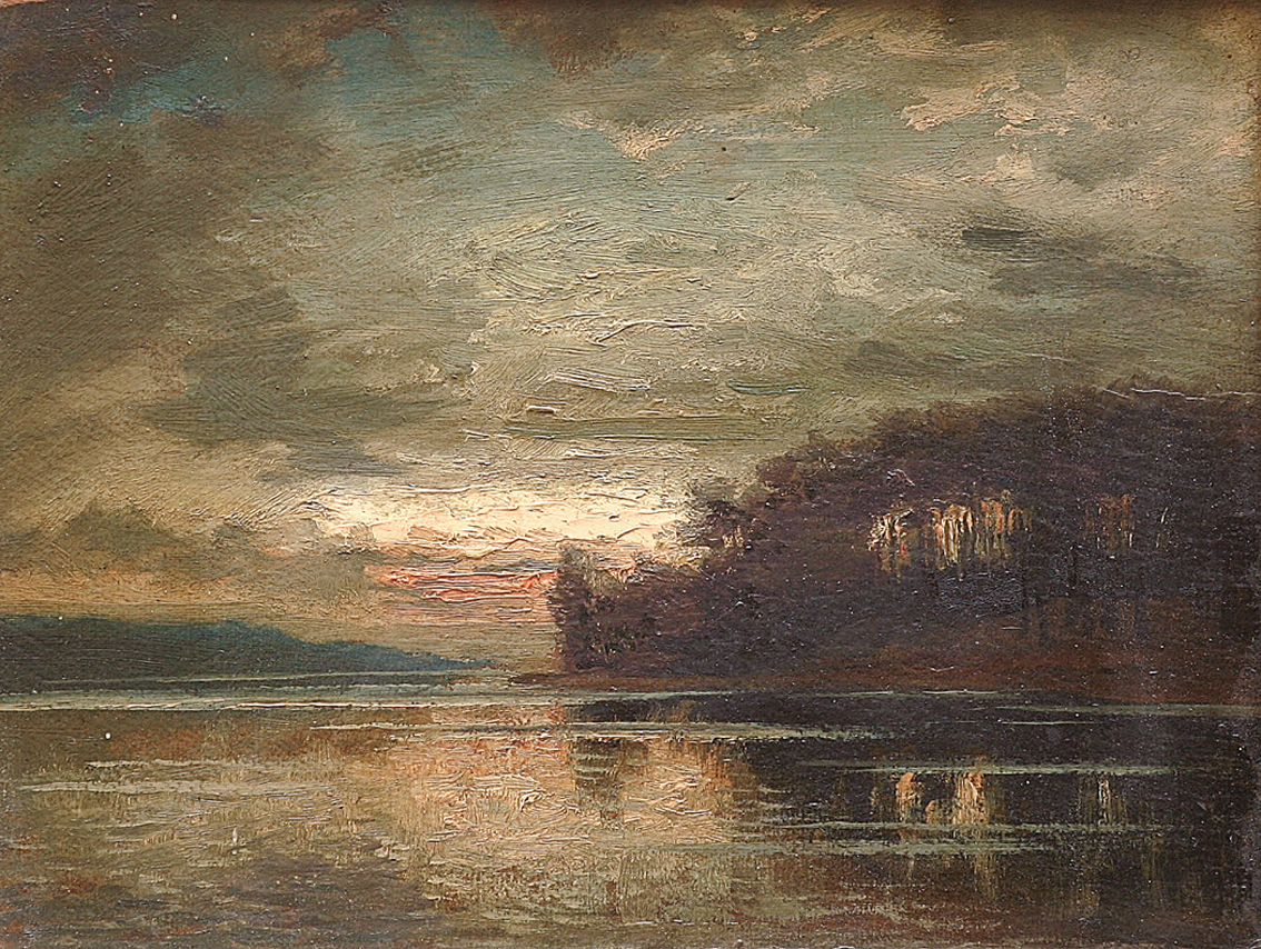 "Evening at the Dieksee near Malente" (Northern Germany)