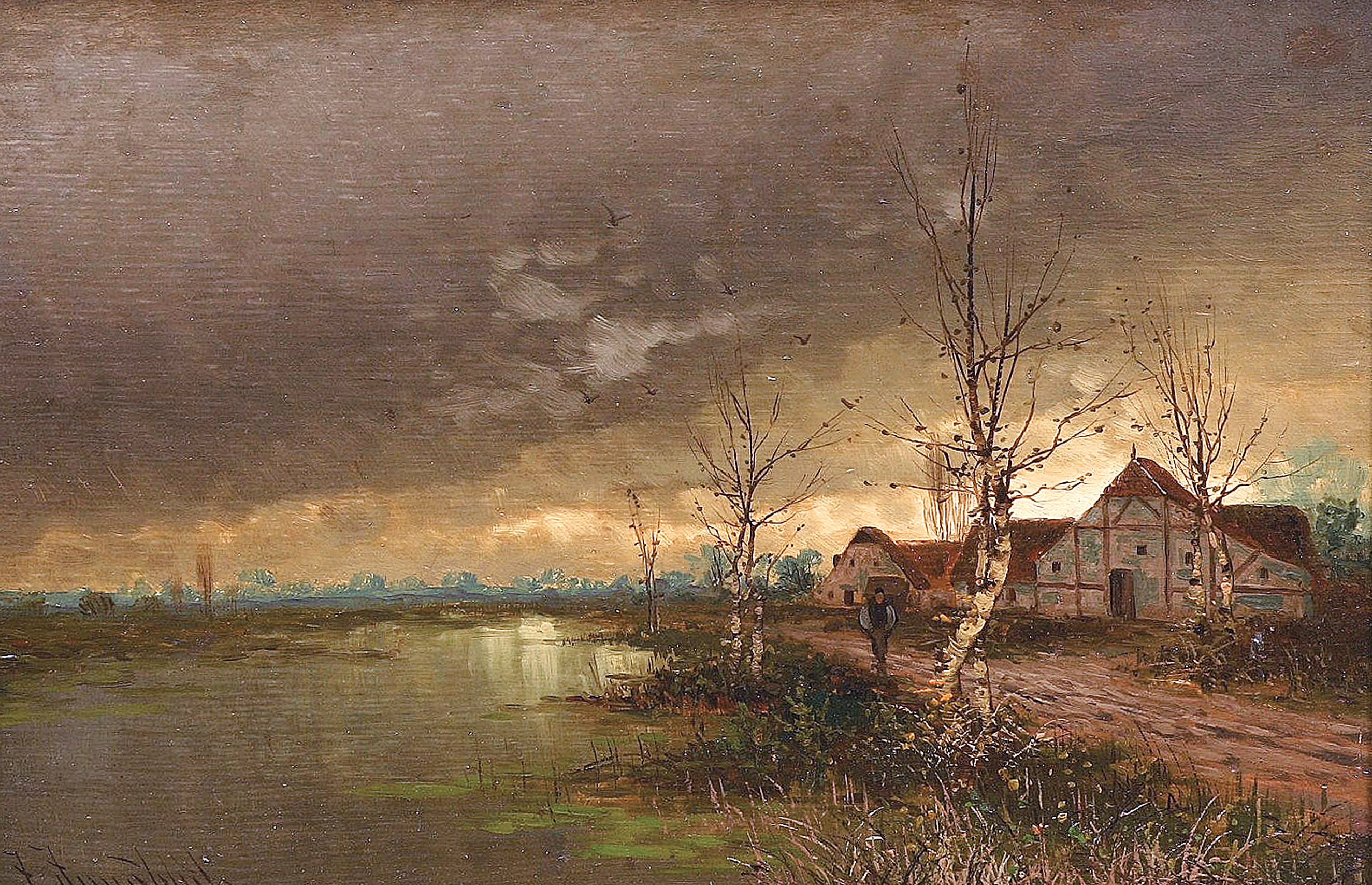 A landscape in late autumn