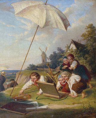 Der Maler und die Kinder