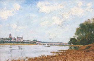 Brücke an der Loire