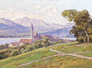 "A View of St.Wolfgang at the Wolfgangsee"