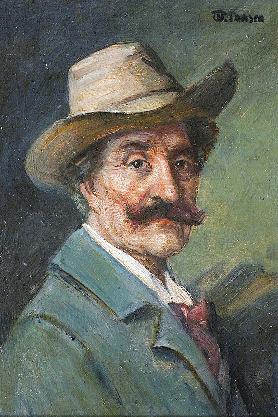 A portrait of an older man