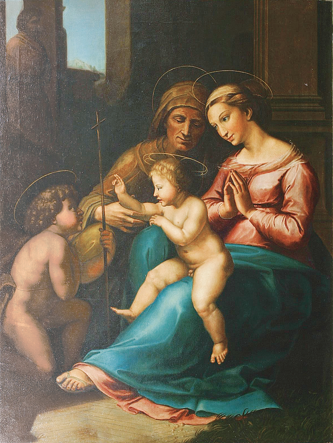 Maler des Italienischen Barock, Nachfolge im 19. Jh. - Madonna and Child with St. John the Baptist Madonna and Child with St. John the Baptist