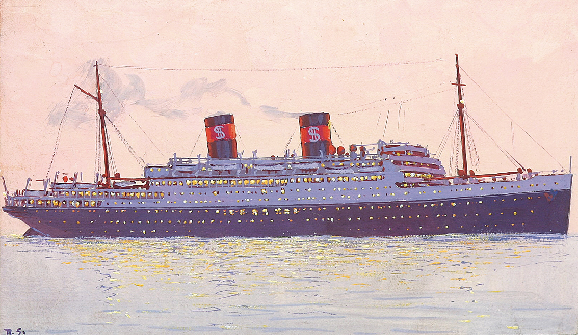 S.S.'President Hoover' (Dollar Line, New York und San Francisco)