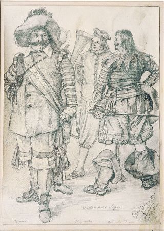 Figures in historic dress