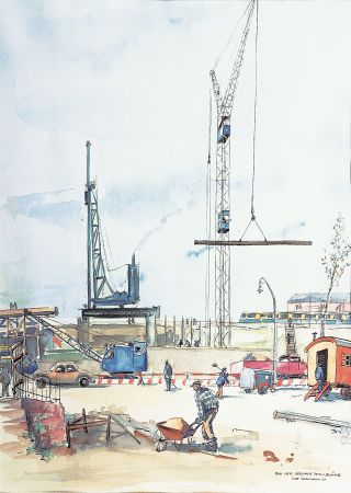 Hilde Hudemann - Hamburg: The construction of the Berliner Tor-bridge Hamburg: The construction of the Berliner Tor-bridge