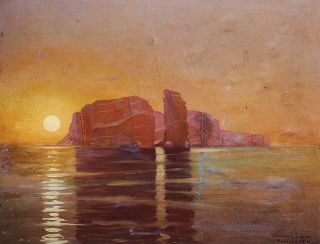 Helgoland bei Sonnenuntergang